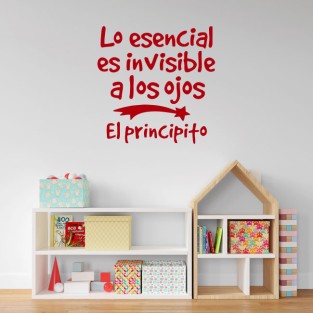 Vinilos frase el principito lo esencial es invisible a los ojos Vinilos frase el principito lo esencial es invisible a los ojos